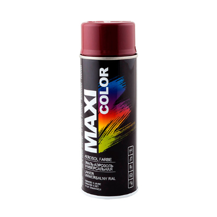 Эмаль-аэрозоль MAXI COLOR RAL, 400 мл, Красный кармен Эмаль-аэрозоль MAXI COLOR RAL, 400 мл, Красный кармен