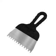 Шпатель Black Edition стальной с зубьями 6*6 мм, длина 300 мм 11606371