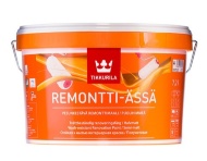 Краска моющаяся TIKKURILA REMONTTI ASSA полуматовая база С (9 л) 1301, Белый