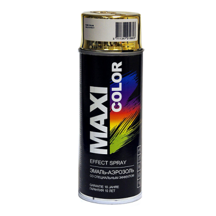 Эмаль-аэрозоль MAXI COLOR золото эффект, 400 мл, Золото зеркальное