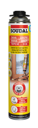Пена монтажная профессиональная зимняя ЖЕЛТАЯ SOUDAL GUNFOAM 50