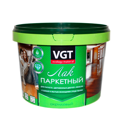 Лак VGT для паркета и дерева бесцветный, матовый/глянцевый 2.2 кг Лак VGT для паркета и дерева бесцветный, матовый/глянцевый 2.2 кг