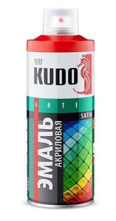 Эмаль KUDO универсальная акриловая SATIN RAL 520 мл, Фуксия Эмаль KUDO универсальная акриловая SATIN RAL 520 мл, Фуксия