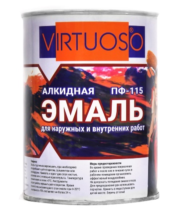 Эмаль алкидная ПФ-115 VIRTUOSO NEW, Серый