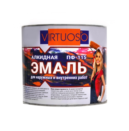 Эмаль алкидная ПФ-115 VIRTUOSO NEW, Серый