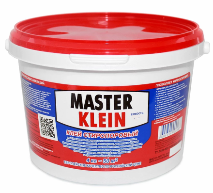 Клей стиропоровый MASTER KLEIN 1 л Клей стиропоровый MASTER KLEIN 1 л