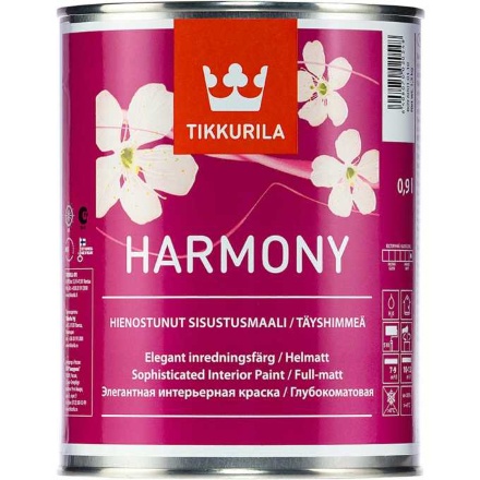 Краска для стен и потолков TIKKURILA HARMONY матовая база C (0,225 л) 16738, Белый Краска для стен и потолков TIKKURILA HARMONY матовая база C (0,225 л) 16738, Белый