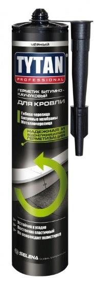 Герметик Битумно-Каучуковый для Кровли TYTAN Professional черный