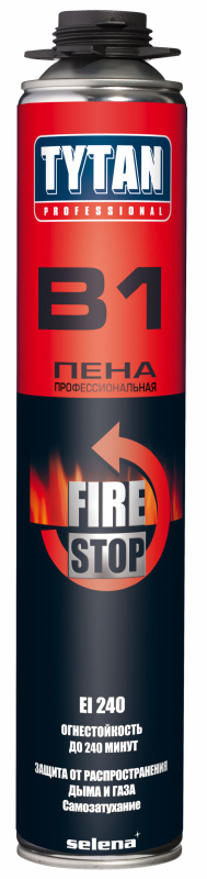 Огнестойкая монтажная профессиональная пена TYTAN Professional B1