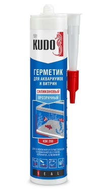 Герметик силиконовый для аквариумов и витрин KUDO прозрачный KSK 200