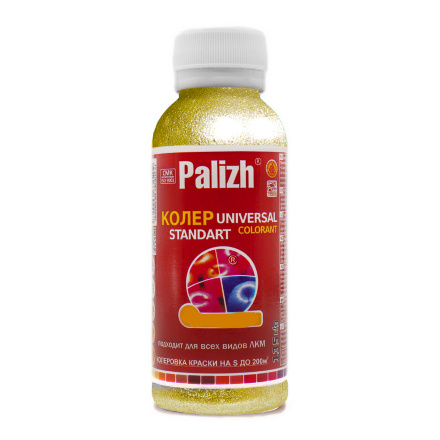 Колер универсальный PALIZH №1001 золото 100 мл, Золотой